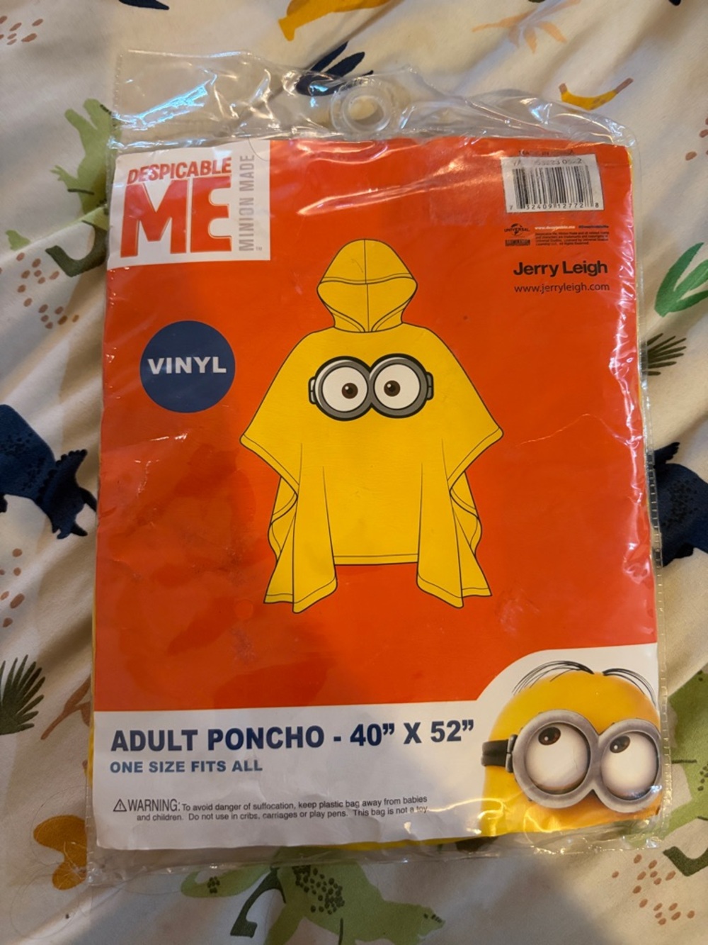 Despicable Me Yellow Vinyl Adult Poncho by Jerry Leigh